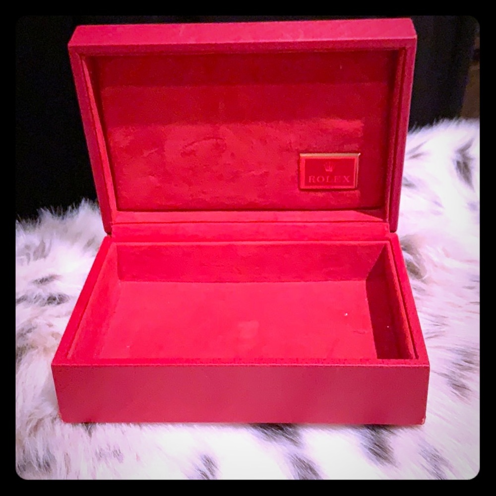 Vintage Red Leather Rolex Case
